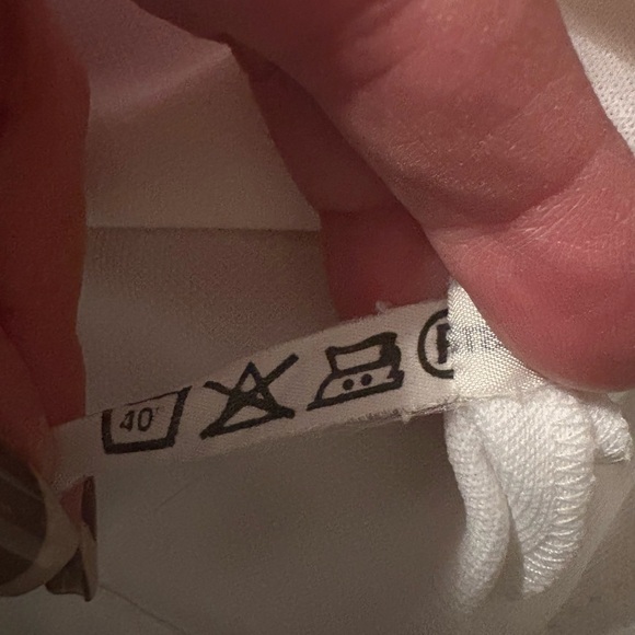 Vintage Lacoste white polo shirt size 40 EU / large gray crocodile - Picture 8 of 13